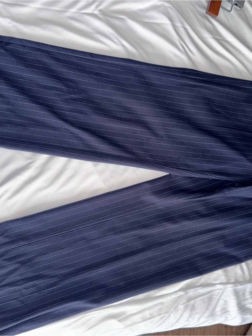 LOFT Navy Pinstripe Women's Trousers